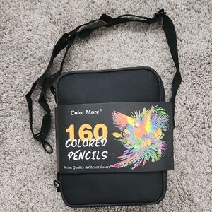 Color More 160 Colored Pencils Carry Case - Black